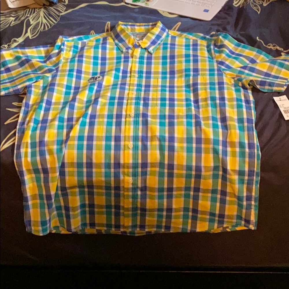 sub river plaid button up shirt